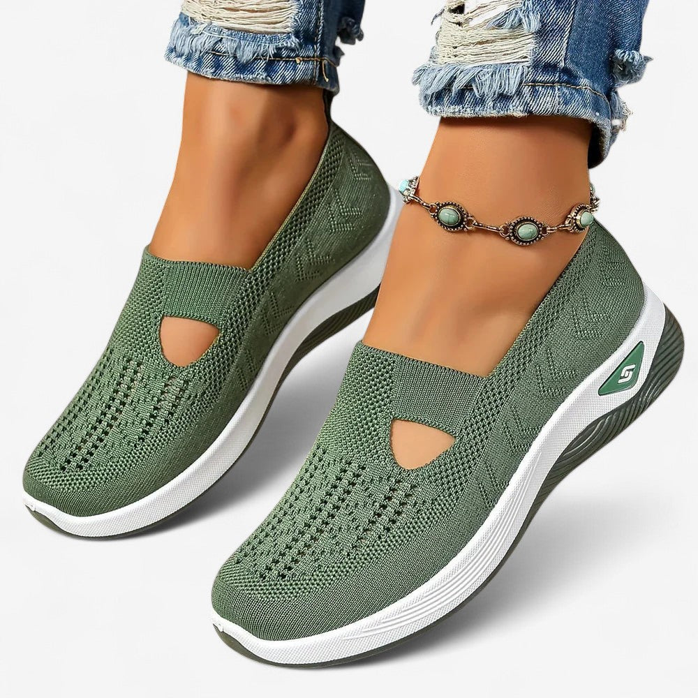 Baskets Slip-on pour Femmes avec Découpe et Semelle Profilée