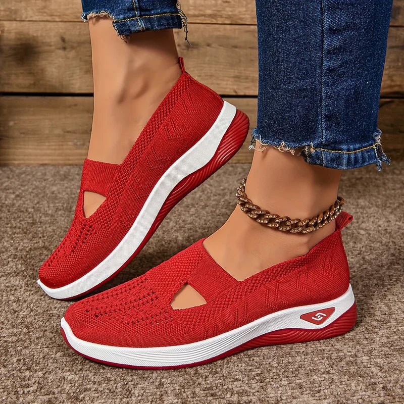 Baskets Slip-on pour Femmes avec Découpe et Semelle Profilée
