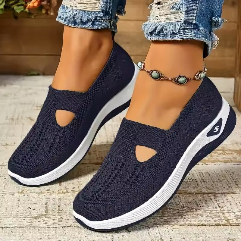 Baskets Slip-on pour Femmes avec Découpe et Semelle Profilée