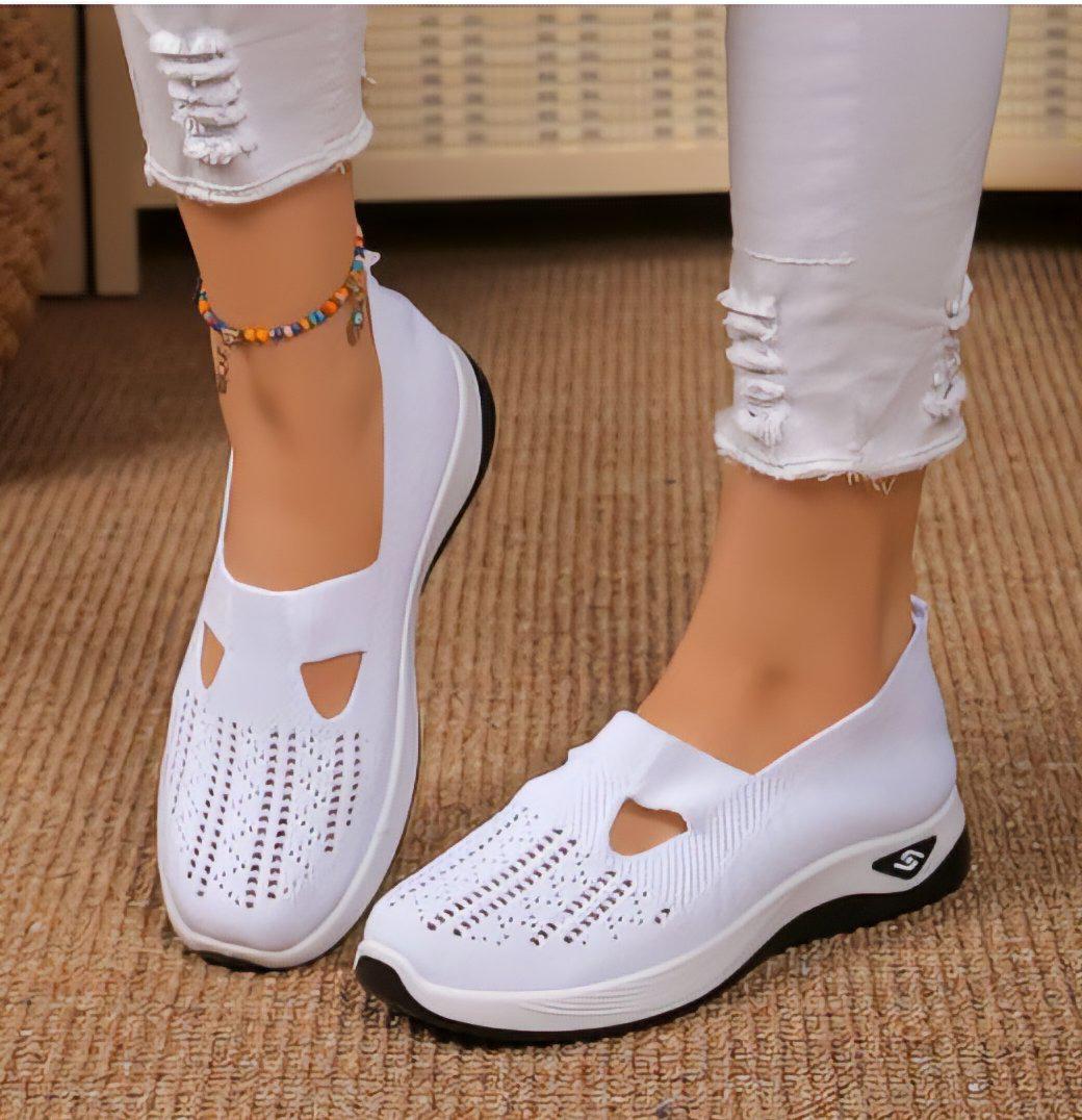 Baskets Slip-on pour Femmes avec Découpe et Semelle Profilée