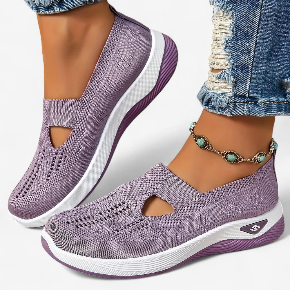 Baskets Slip-on pour Femmes avec Découpe et Semelle Profilée