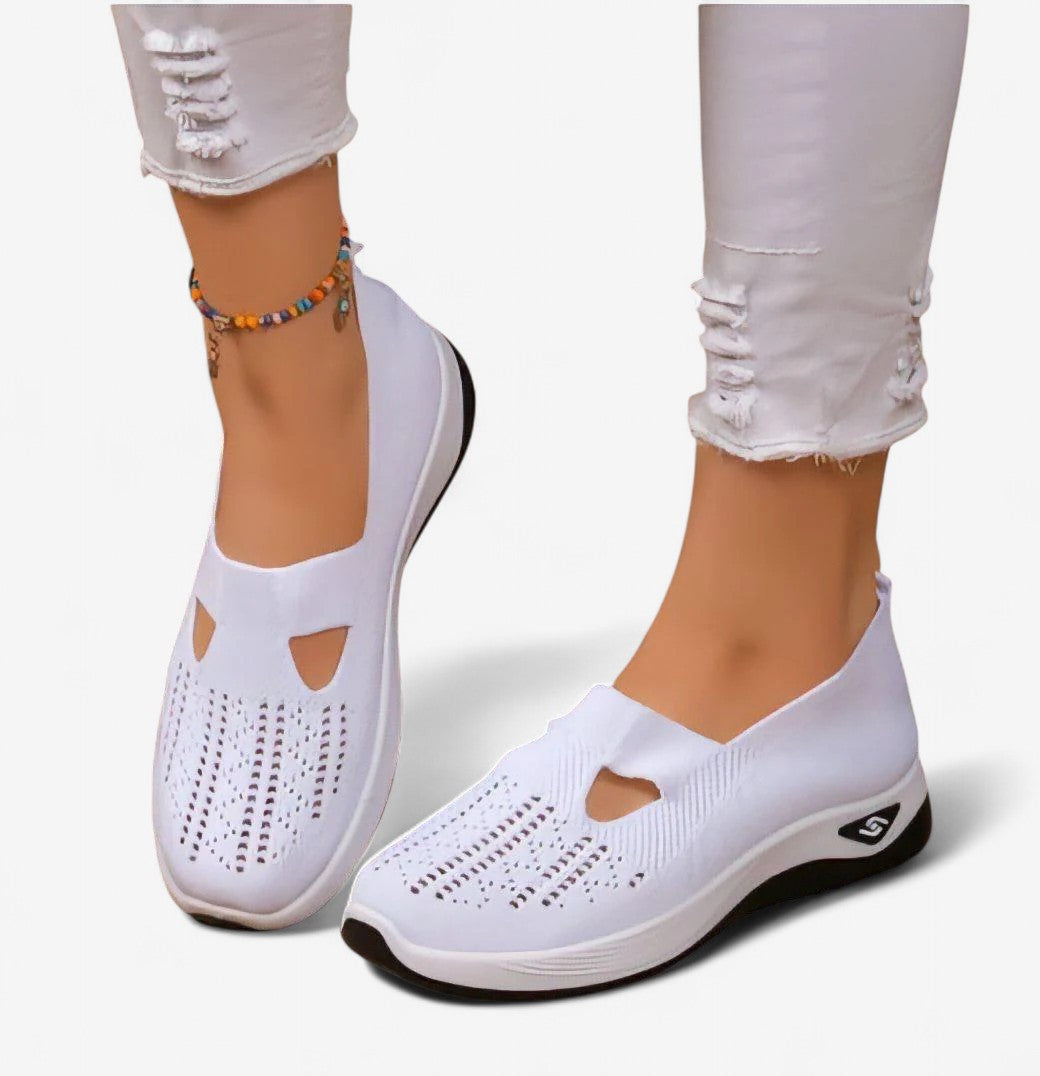 Baskets Slip-on pour Femmes avec Découpe et Semelle Profilée