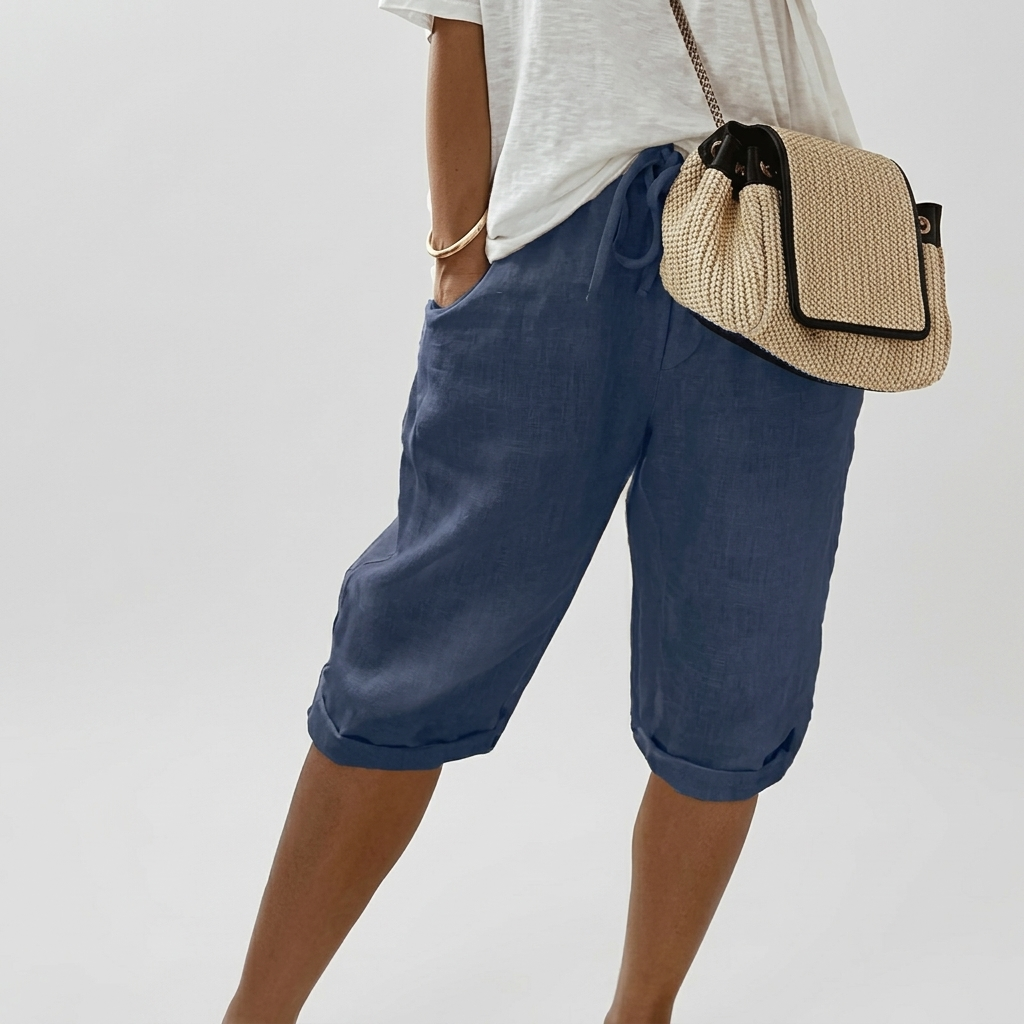 Short Femme Décontracté Taille Élastique Confort Été Quotidien