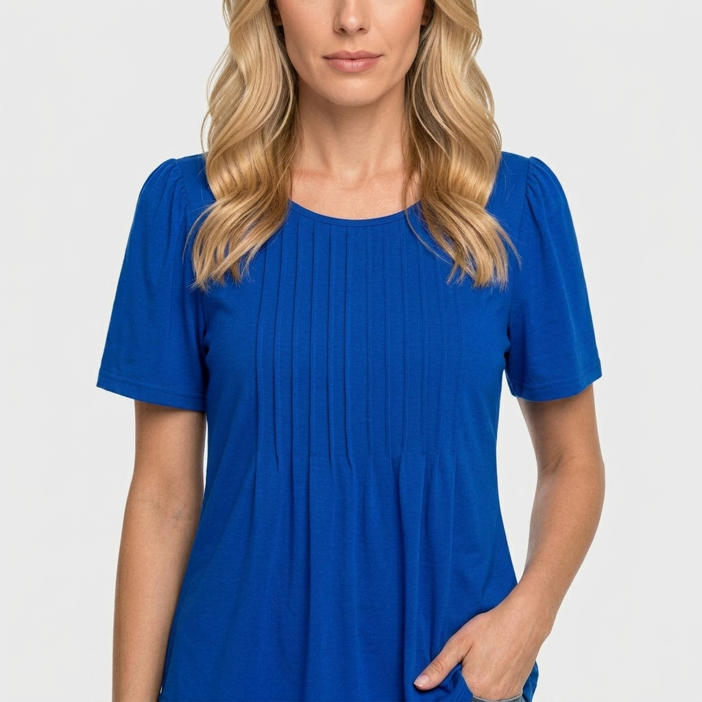 T-Shirt Femme Col Rond Décontracté Haut Ample Quotidien