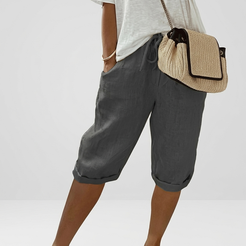 Short Femme Décontracté Taille Élastique Confort Été Quotidien