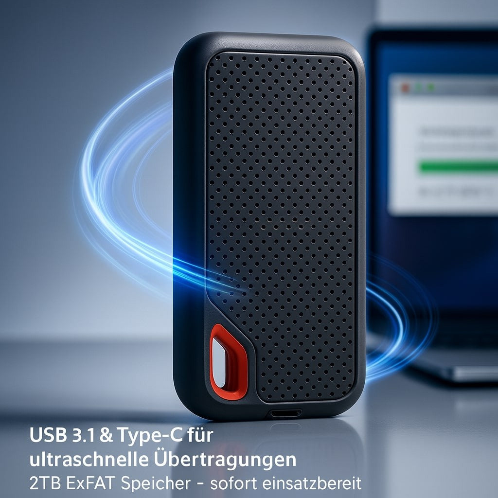 Disque dur externe | SSD de 2 To de stockage | DataBox