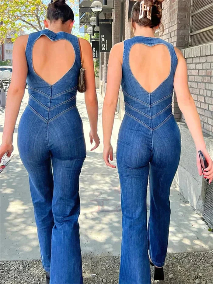Combinaison Bodycon avec décolleté en cœur pour des apparitions élégantes