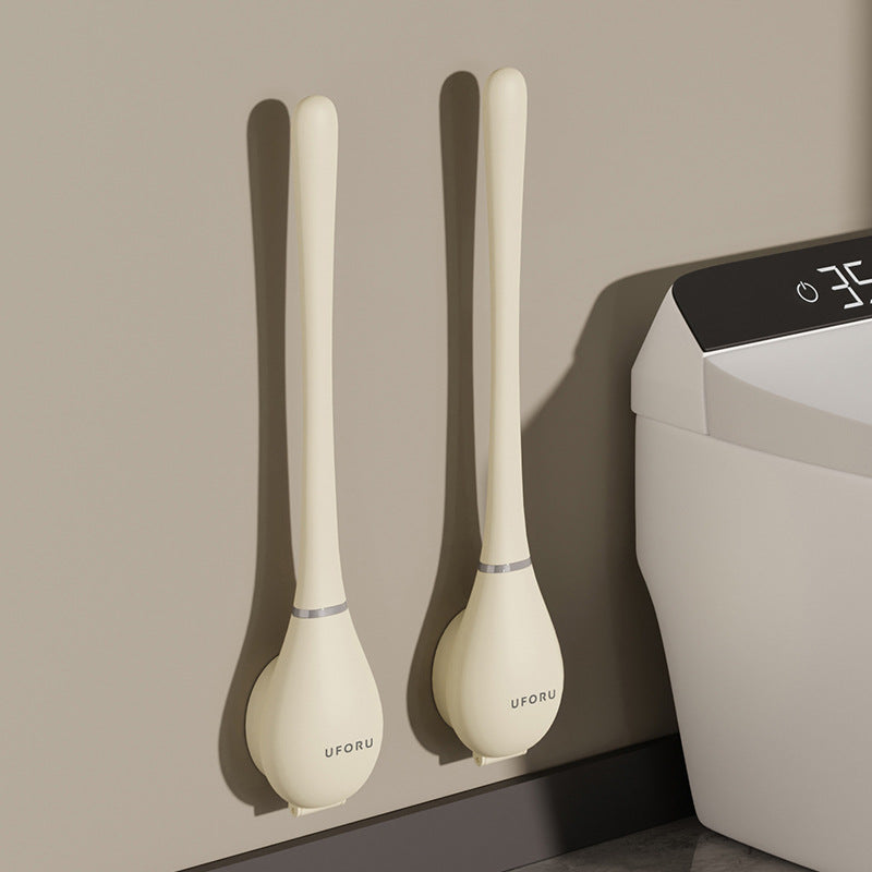 Brosse de Toilette en Silicone Flexible Design Moderne