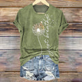 Mirian | T-Shirt Vintage avec Imprimé de Pissenlit
