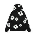 Hoodie pour hommes avec imprimé floral et mélange de coton