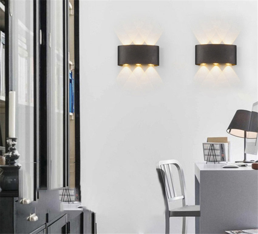 Lampe Murale LED Moderne Étanche Pour Intérieur et Extérieur