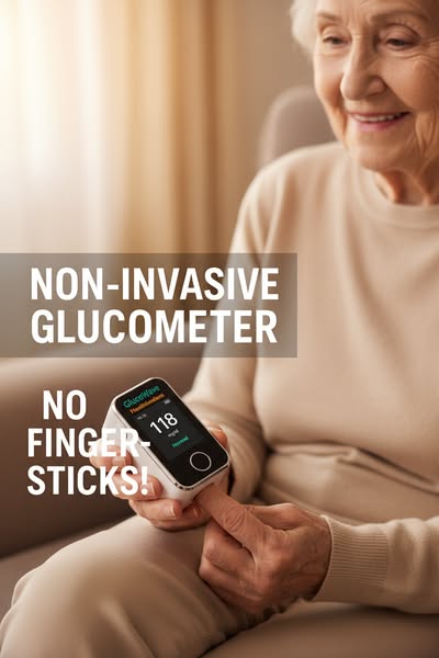 GlucoseGuard Moniteur | Oxymètre de pouls en 5 secondes avec 99% de précision
