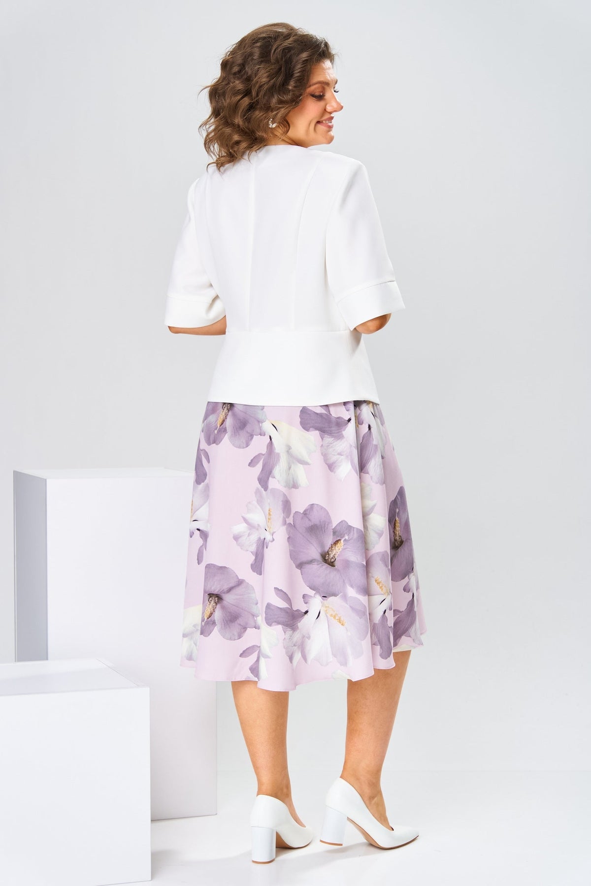 Marjorie | robe de qualité en mélange de coton et soie