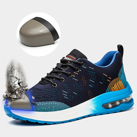 Baskets de Travail Légères avec Embout en Acier, Mesh Respirant et Semelles Antidérapantes – Chaussures de Sécurité Confortables pour Hommes