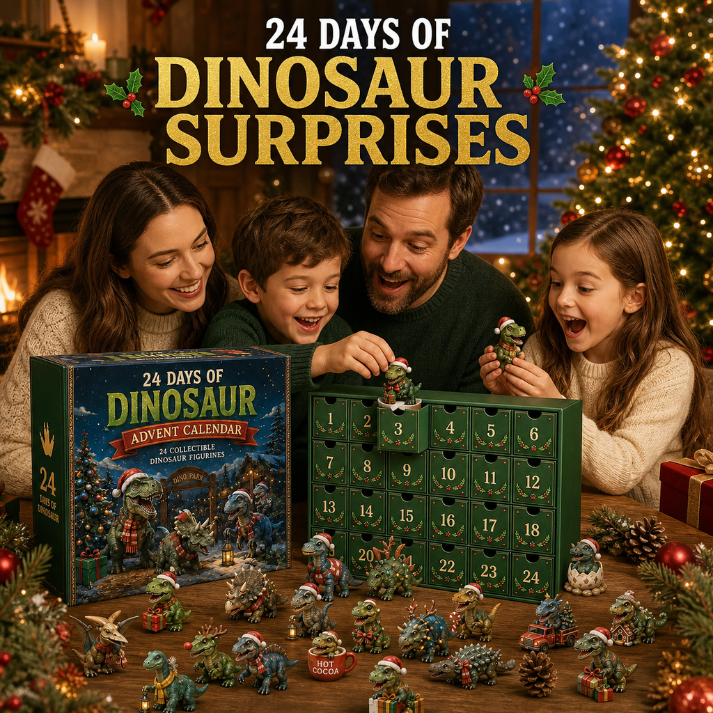 Calendrier de l'Avent Dinosaure – 24 Jours, 24 Figurines à Collectionner