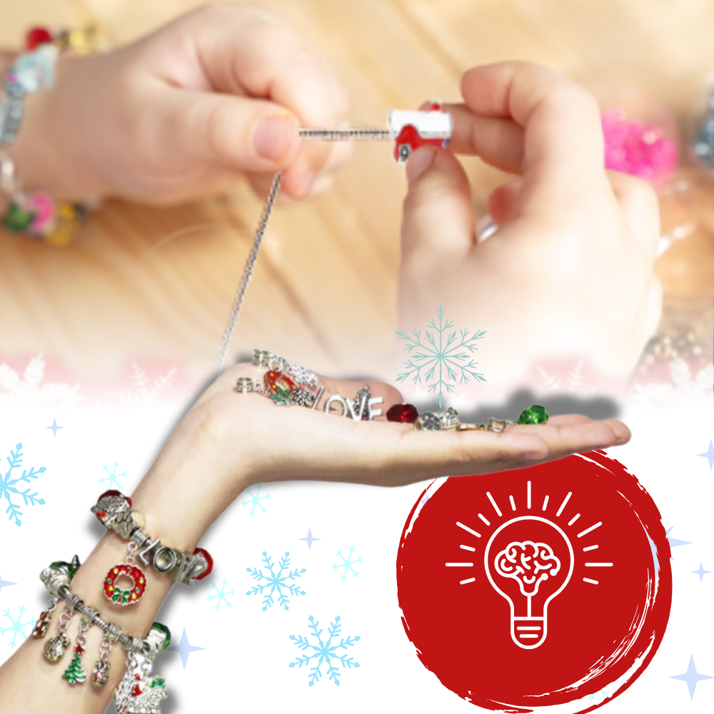 Calendrier de l'Avent DIY 2026 pour Filles – Ensemble de Bijoux et de Bracelets