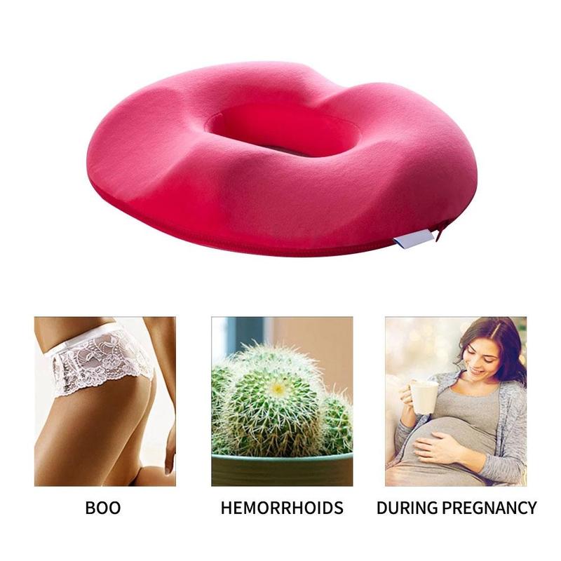 Coussin en Forme de Beignet - Soulage la Douleur au Coccyx avec de la Mousse Viscoélastique