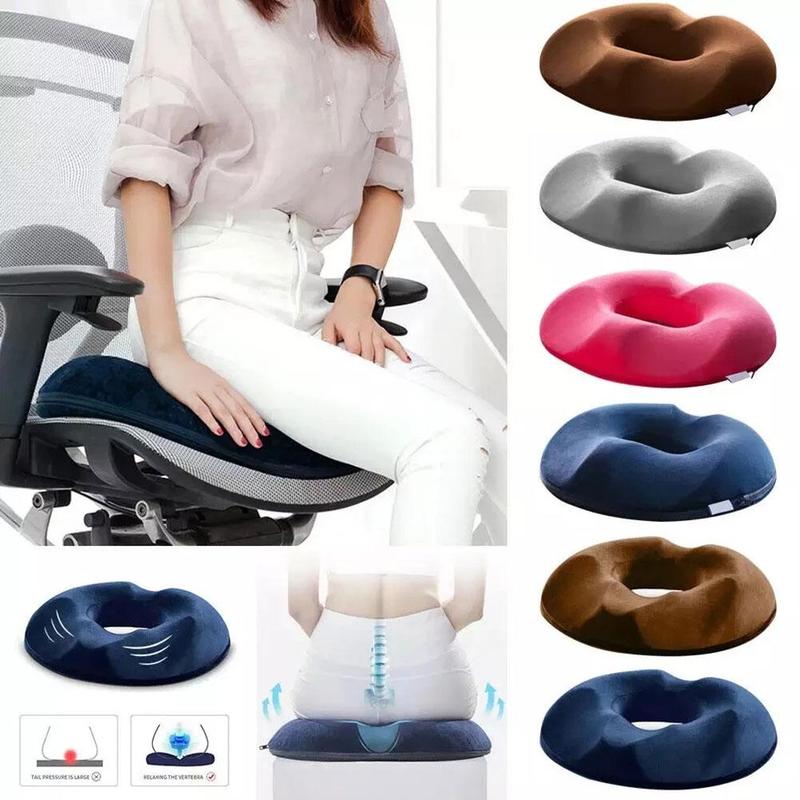 Coussin en Forme de Beignet - Soulage la Douleur au Coccyx avec de la Mousse Viscoélastique