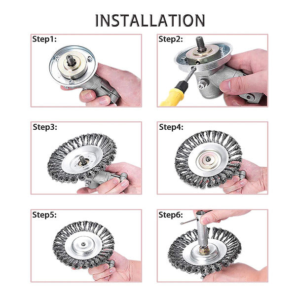 Garron™ Brosse à désherber en acier au carbone & Taille-haie