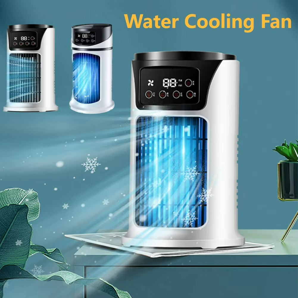 ClimaÉlan AirCooler | Ventilateur brumisateur 3-en-1 avec humidificateur et lumière d'ambiance LED