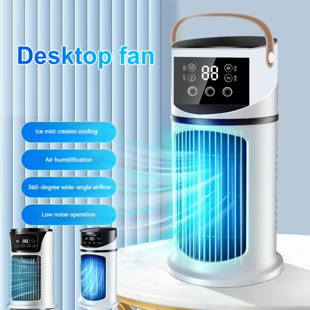 ClimaÉlan AirCooler | Ventilateur brumisateur 3-en-1 avec humidificateur et lumière d'ambiance LED