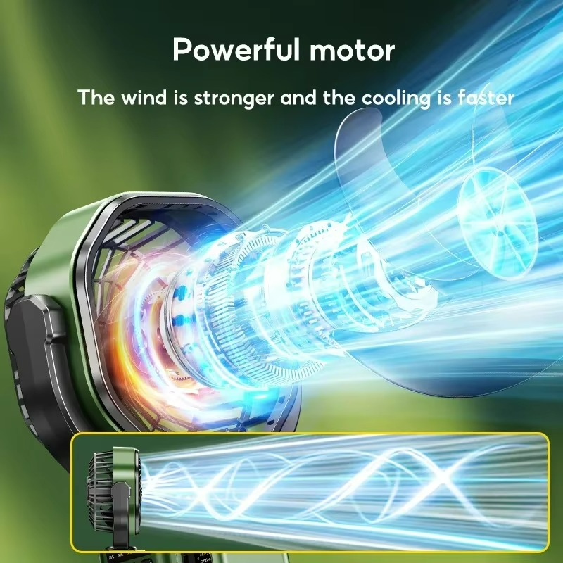 VenturoX Ventilateur de Camping | Ventilateur portable avec 4 vitesses et éclairage LED