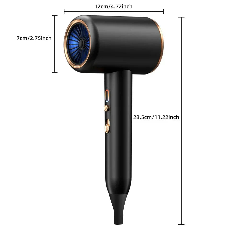Sèche-cheveux haute performance 2400W avec technologie ionique et air froid et chaud