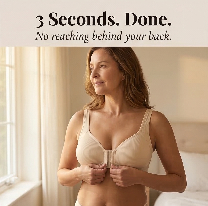 Veluna - Soutien-gorge sans fil à fermeture avant confortable