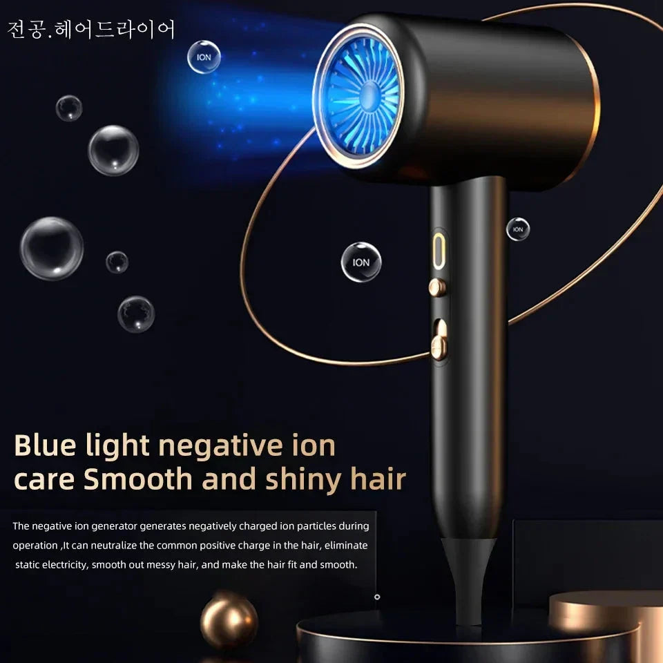 Sèche-cheveux haute performance 2400W avec technologie ionique et air froid et chaud