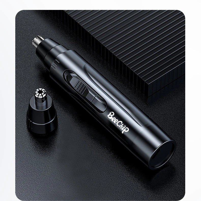 Rasoir professionnel pour les poils du nez et des oreilles sans douleur pour hommes et femmes – Rechargeable