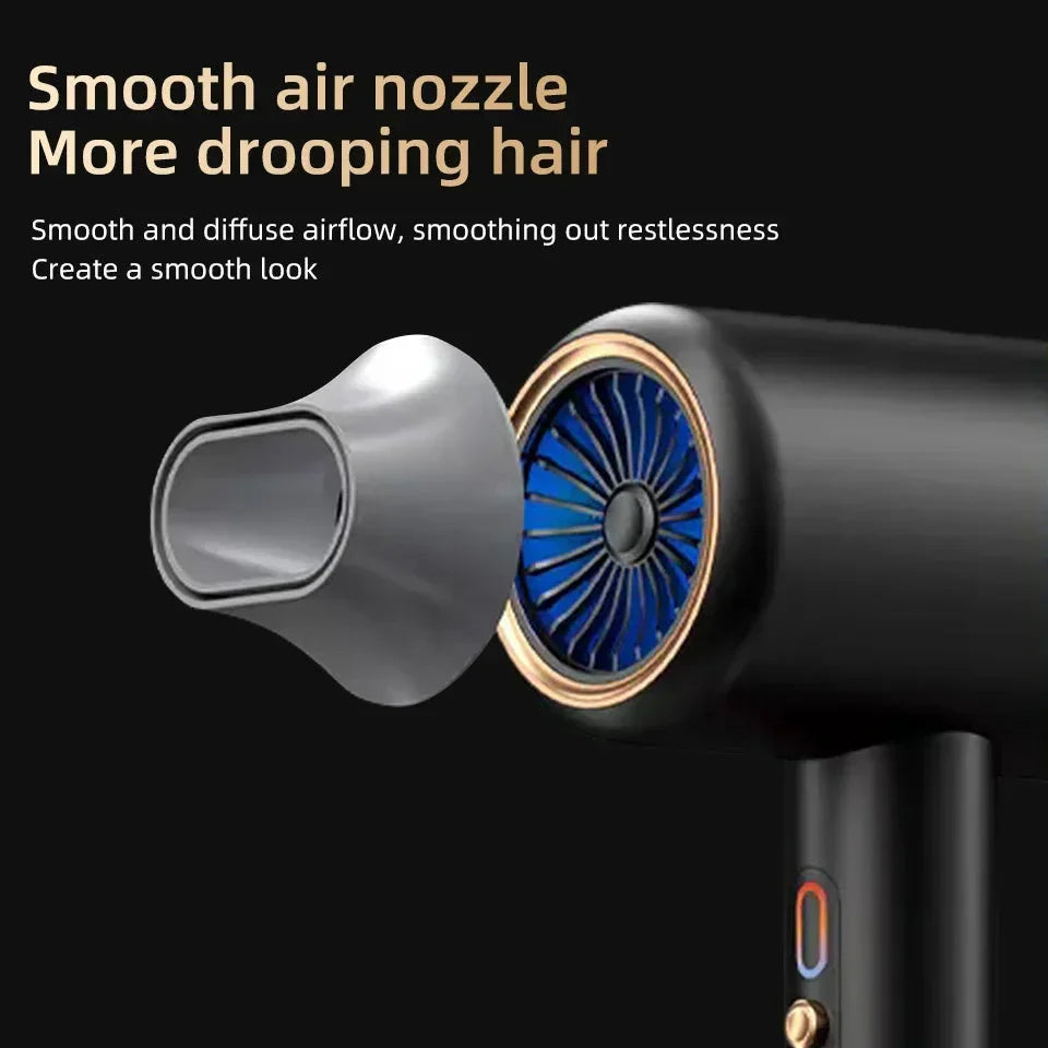 Sèche-cheveux haute performance 2400W avec technologie ionique et air froid et chaud