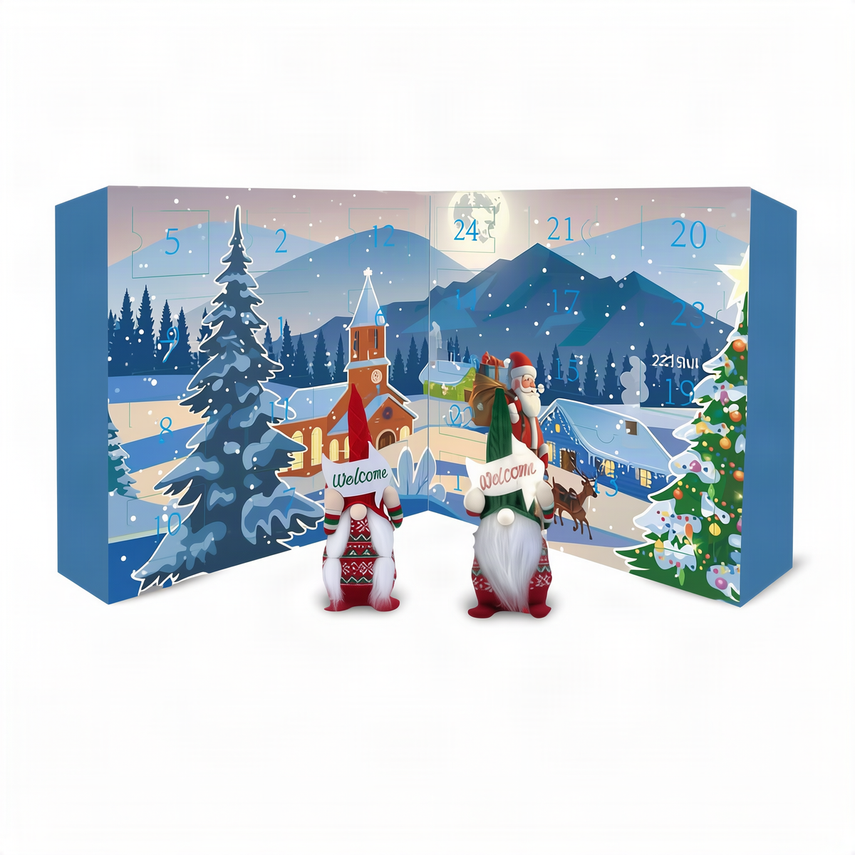Calendrier de l'Avent Kerstelfjes – 24 Elfes pour Noël