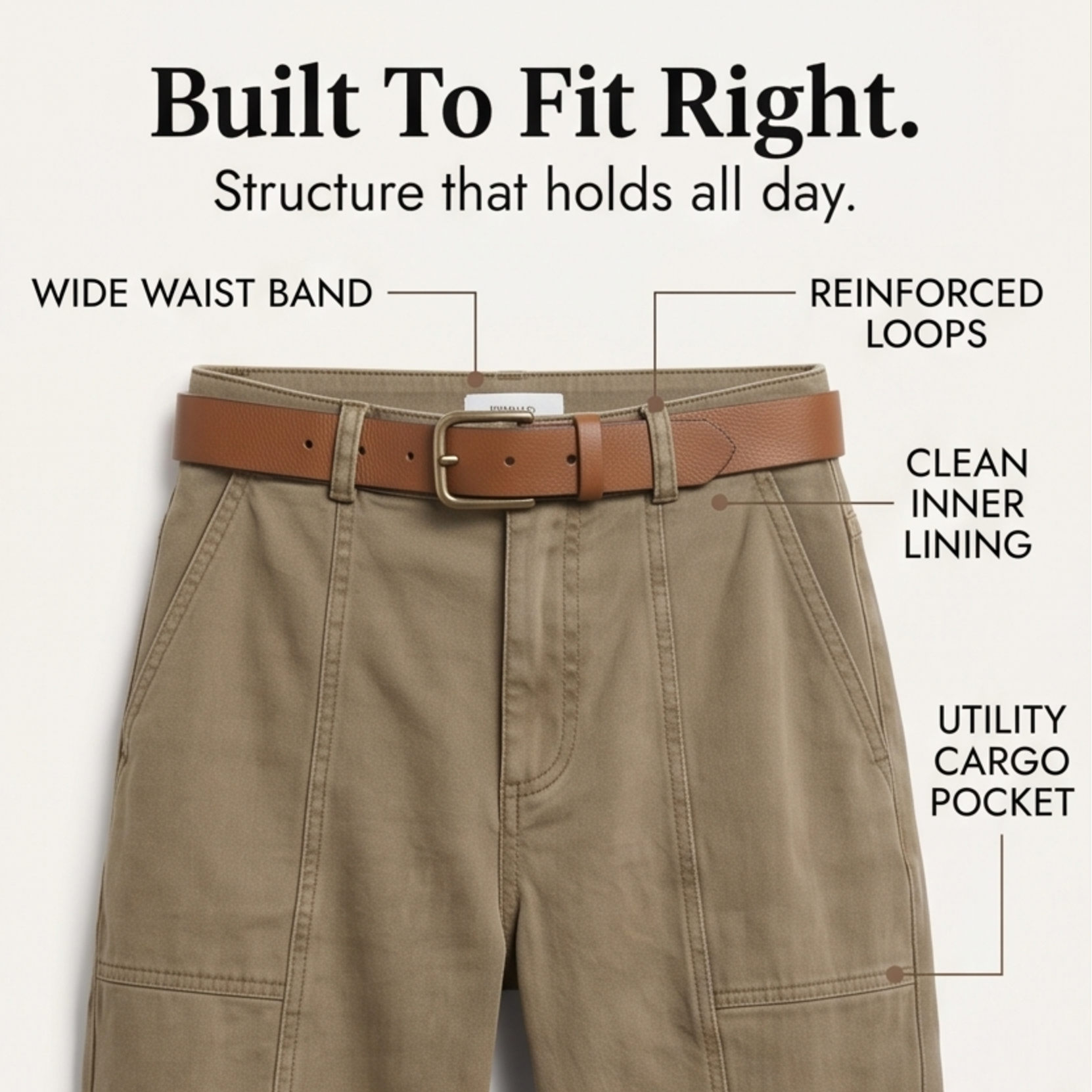Marsona – Pantalon utilitaire sur mesure pour le travail et le week-end