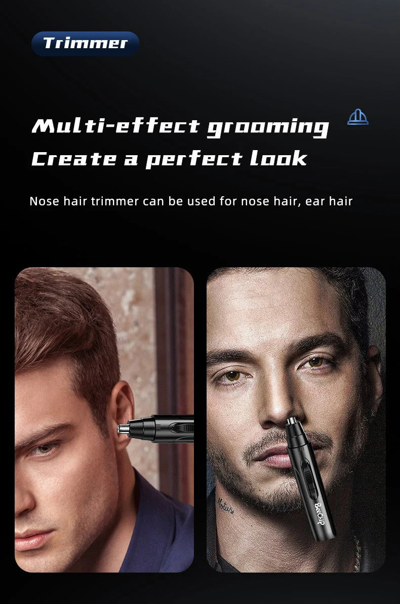 Rasoir professionnel pour les poils du nez et des oreilles sans douleur pour hommes et femmes – Rechargeable