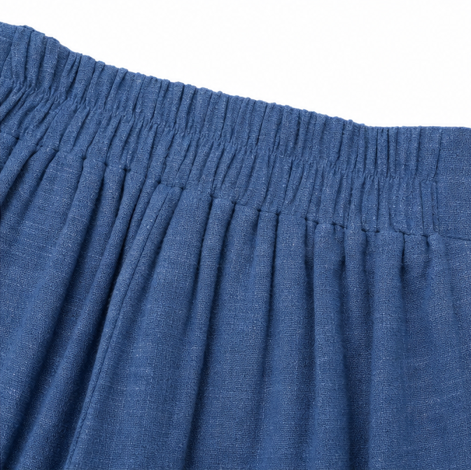 Driftlane – Pantalons larges à taille haute et nœud avant pour femmes