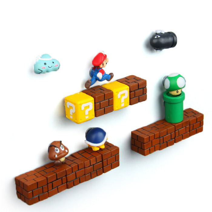 MarioMagnet – Aimants de Réfrigérateur Joyeux pour les Fans de Super Mario - Décoration de Cuisine
