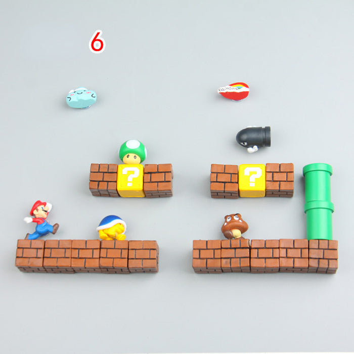 MarioMagnet – Aimants de Réfrigérateur Joyeux pour les Fans de Super Mario - Décoration de Cuisine