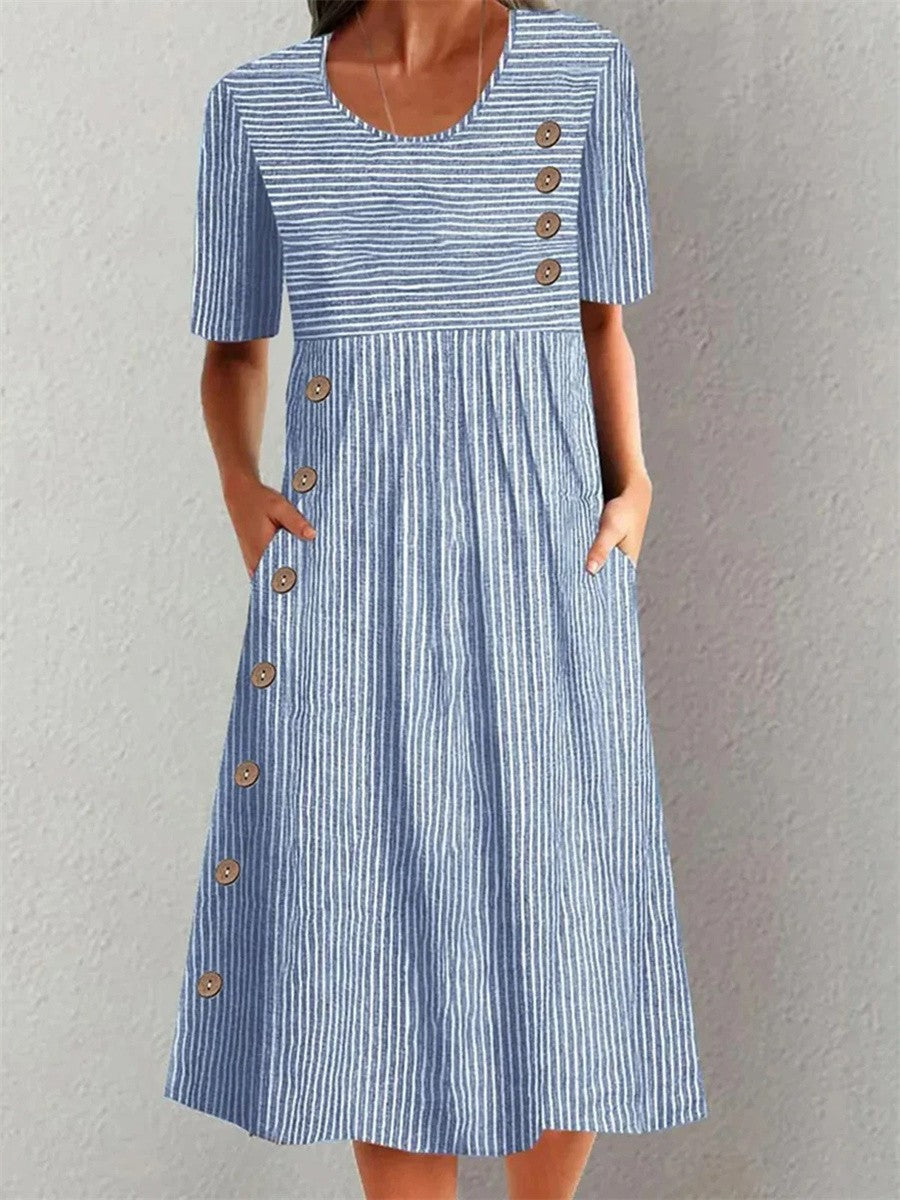 Avani | robe midi élégante en coton doux