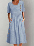 Avani | robe midi élégante en coton doux