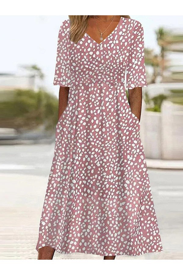 MOREAU LYON | ROBE MIDI POLKA POUR FEMMES