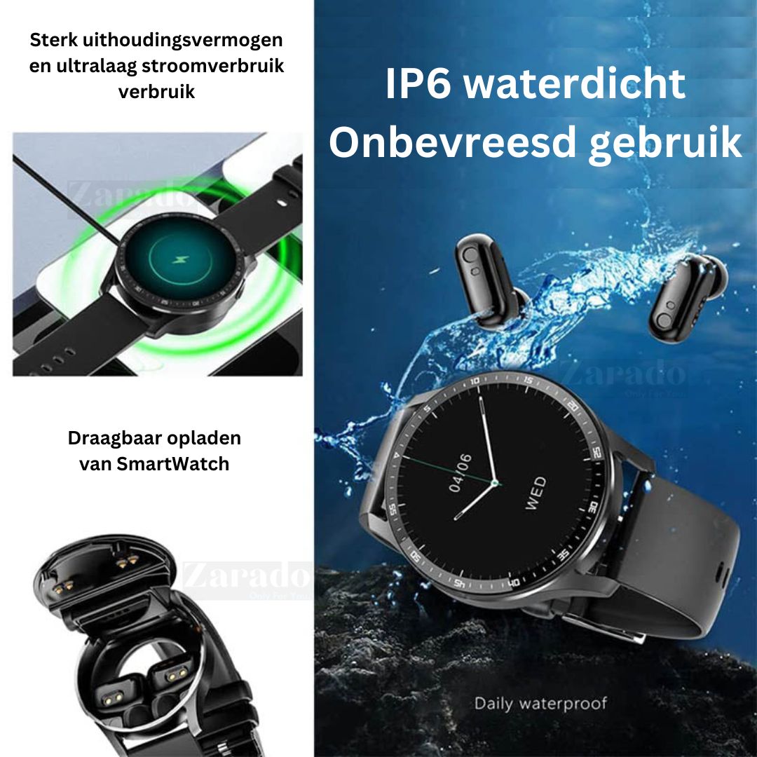 DuoSyncWatch | Montre Intelligente avec Écouteurs Sans Fil