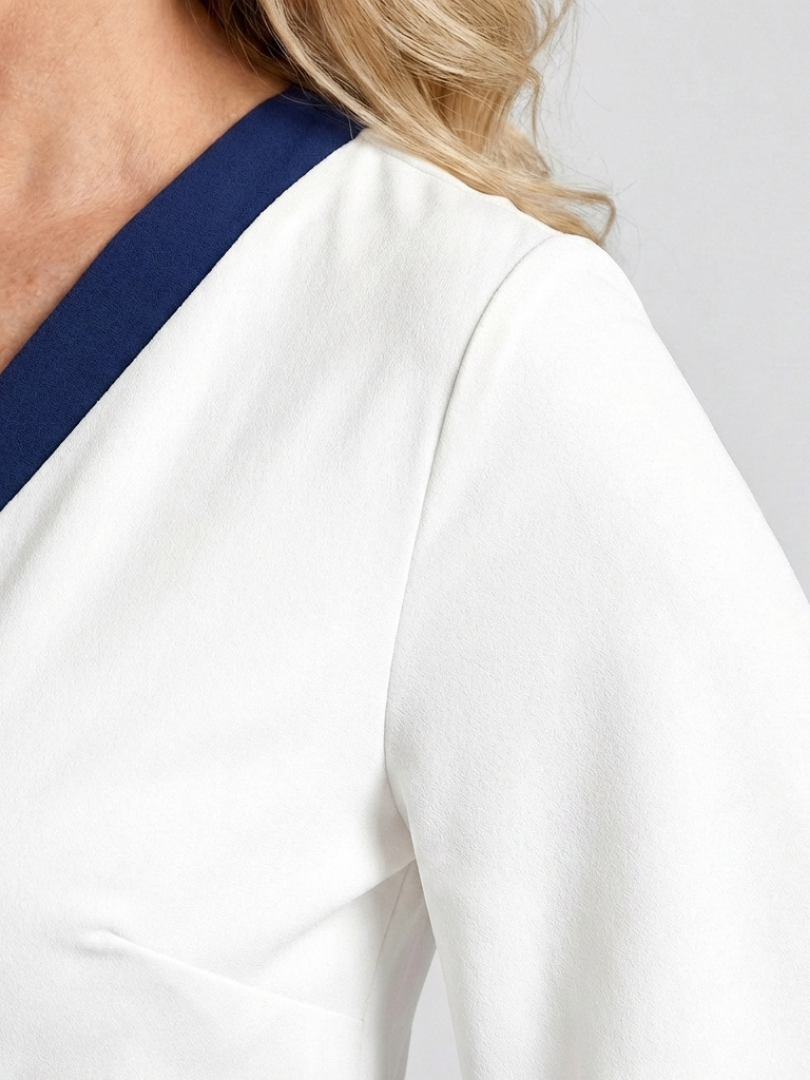 Eliza | Robe maxi florale à manches courtes en V