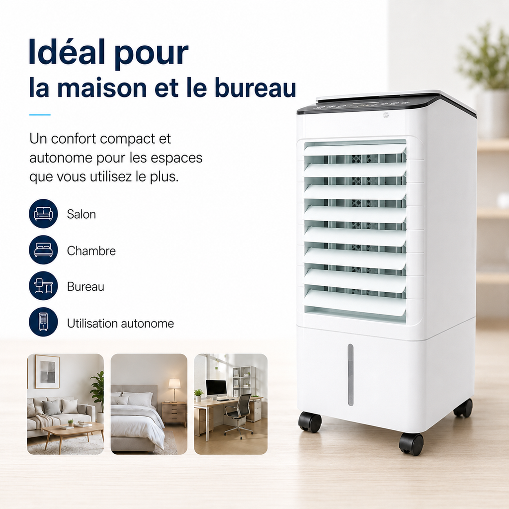 Climatiseur Portable Sans Fenêtre pour Maison et Bureau
