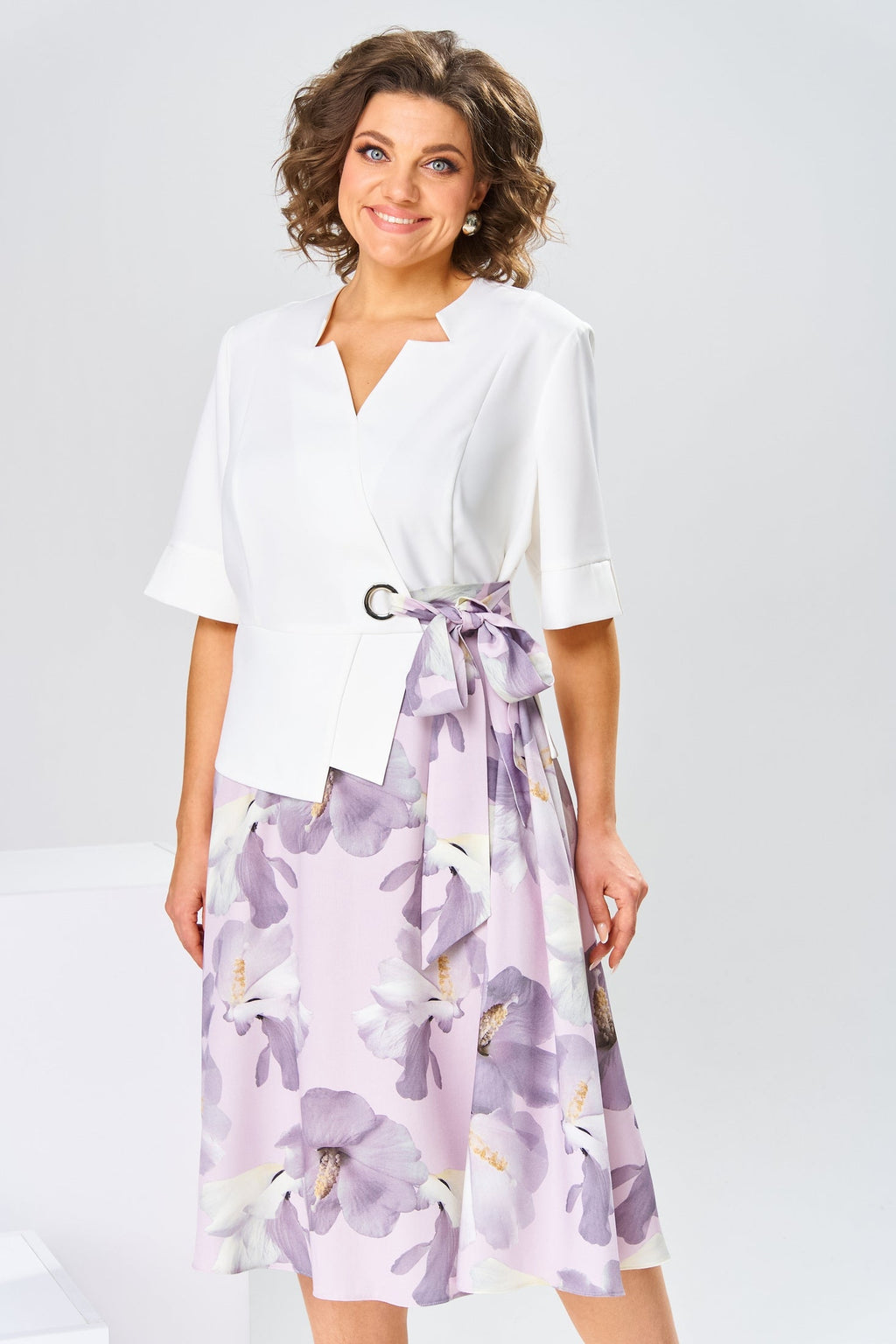 Marjorie | robe de qualité en mélange de coton et soie