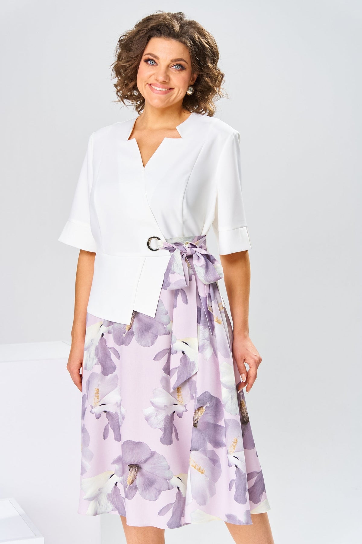 Marjorie | robe de qualité en mélange de coton et soie