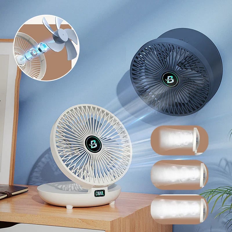 AeroLux Élégant Ventilateur Portable | Ventilateur pliable et stylé pour un confort ultime