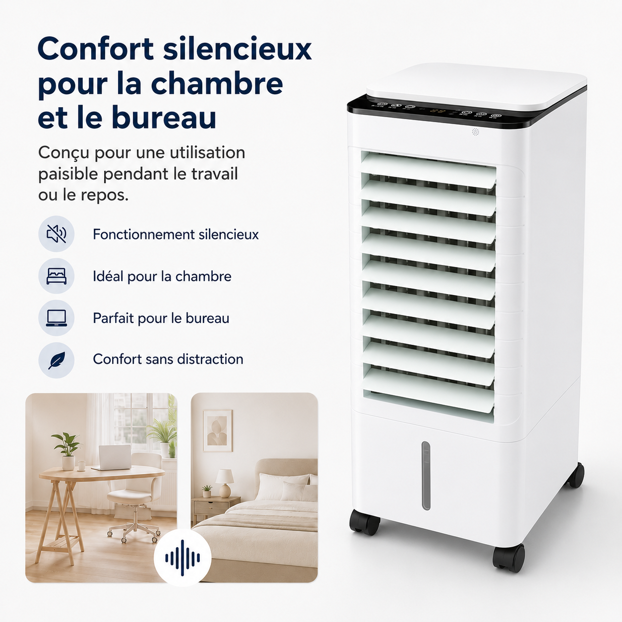 Climatiseur Portable Sans Fenêtre pour Maison et Bureau