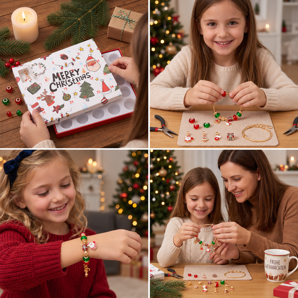 Calendrier de l'Avent Bracelet 2026 – 24 Jours DIY Création de Bijoux