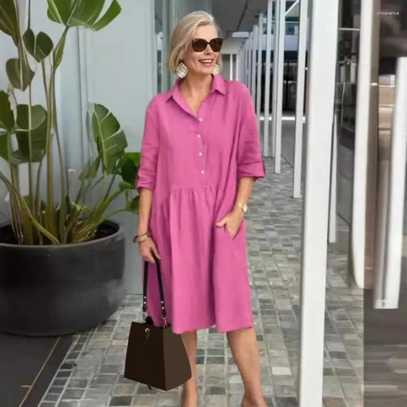Robe en coton décontractée