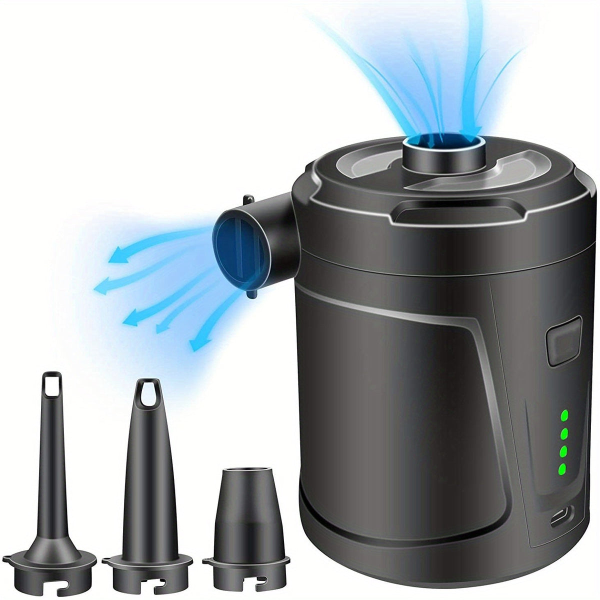 Pompe à Air Électrique Mini Sans Fil Rechargeable - Pompe USB Léger pour Utilisation Extérieure, Gonfle Matelas Gonflables et Plus